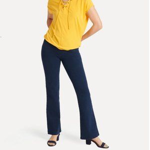 Boot-Cut | 4-Pocket Betabrand Yoga Denim (Dark Indigo)